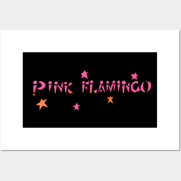 Pink Flamingo Wall Art by LordNeckbeard
